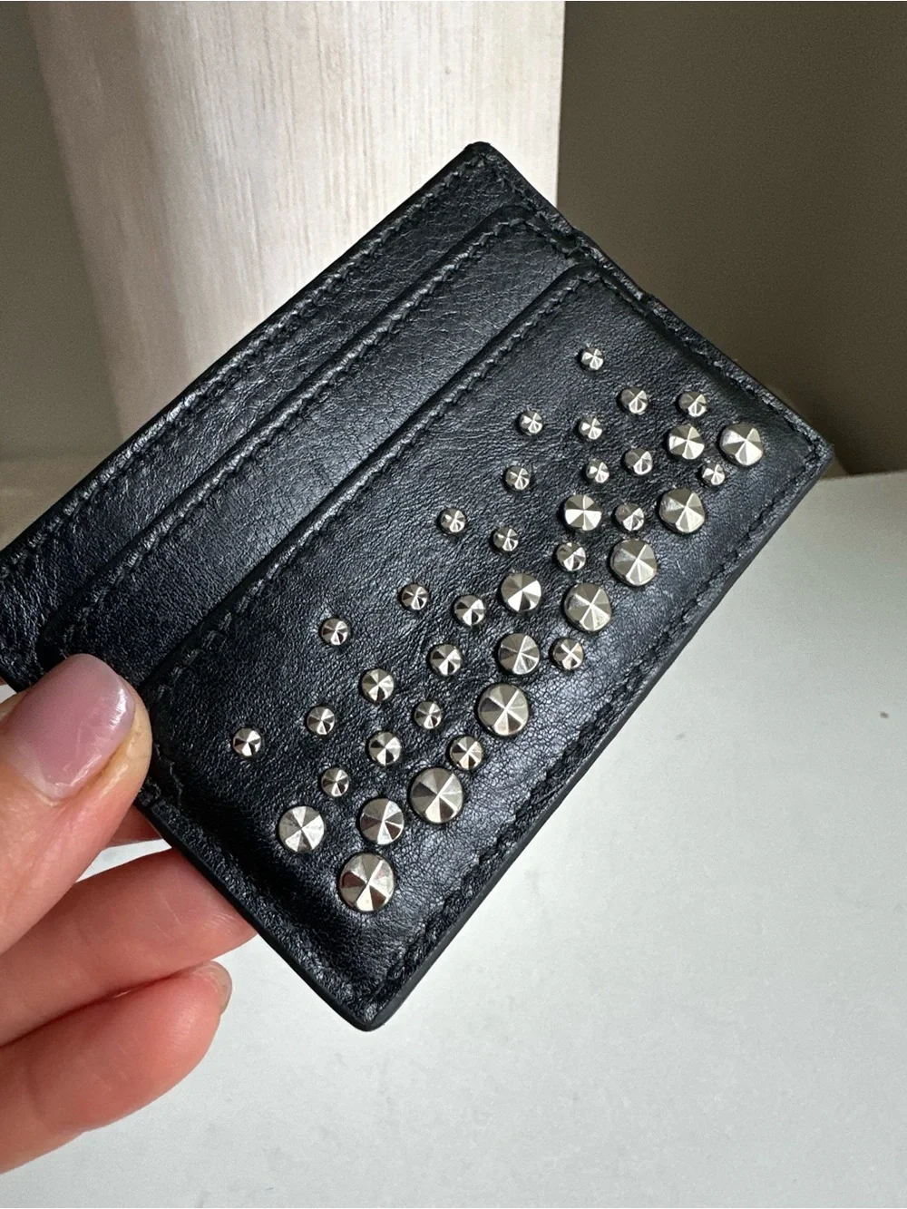 Alexander McQueen Skull Leather Cardholder
